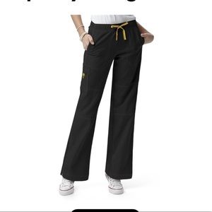 WonderWink Four-Stretch Sporty Cargo Pant Black Size M